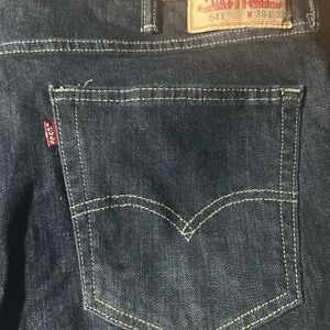 Levi's Dark Blue Slim Straight Jeans